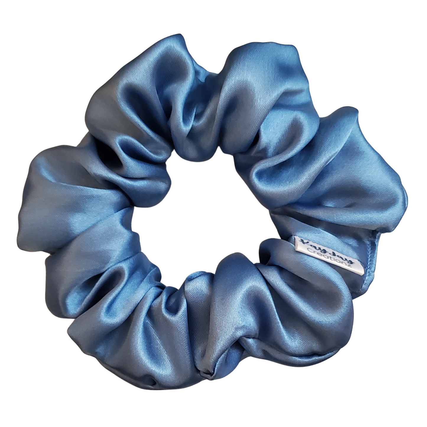 SET OF 3 SATIN SCRUNCHIES- COPPEN, SAGE, SILVER