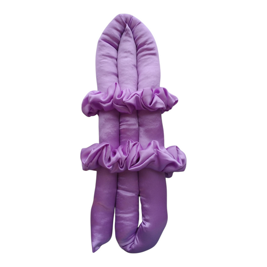 LAVENDER SATIN HEATLESS CURLER