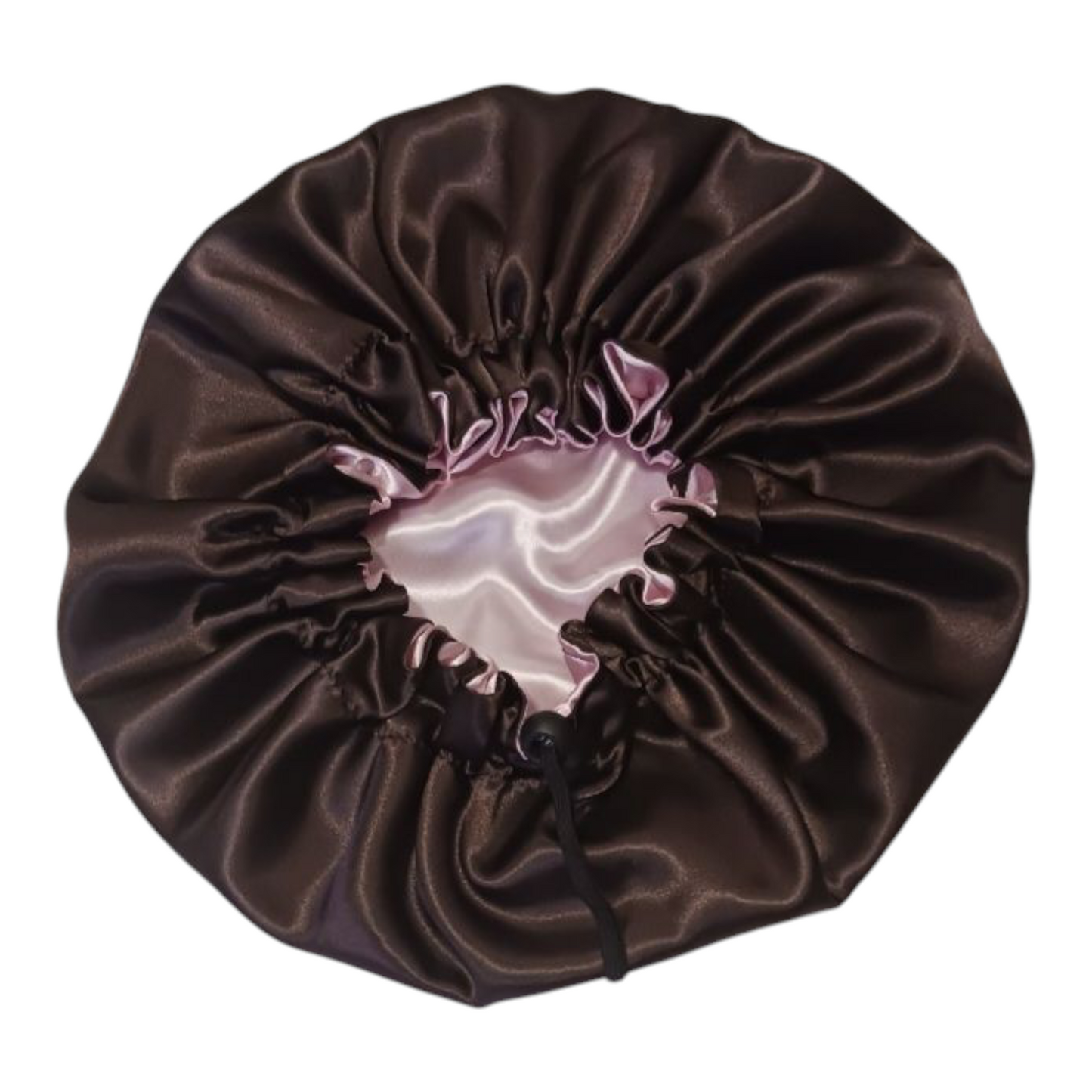 LIGHT PINK & BROWN ADULT BONNET
