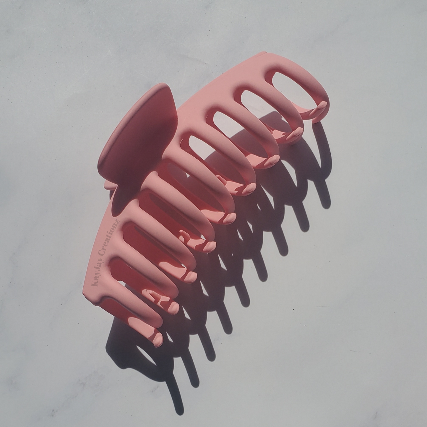 PINK - Banana-style Hair Claw Clip