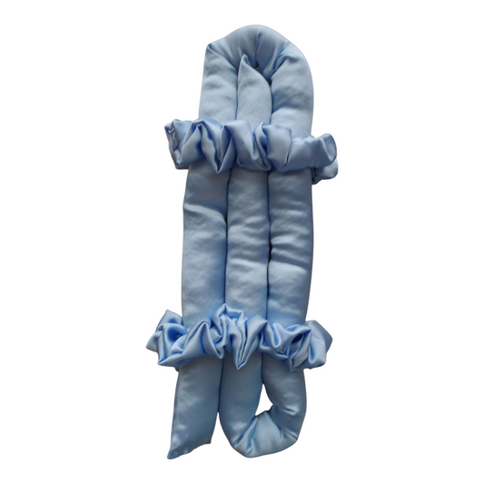 SKY BLUE SATIN HEATLESS CURLER
