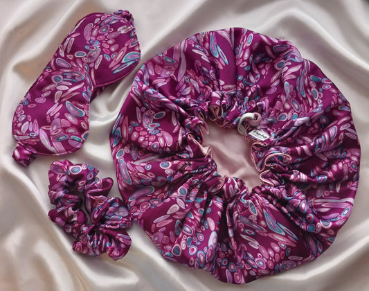 PINK ABSTRACT SWIRL ADULT BONNET