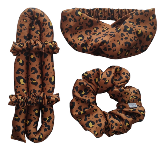 LEOPARD SATIN HEATLESS CURLER
