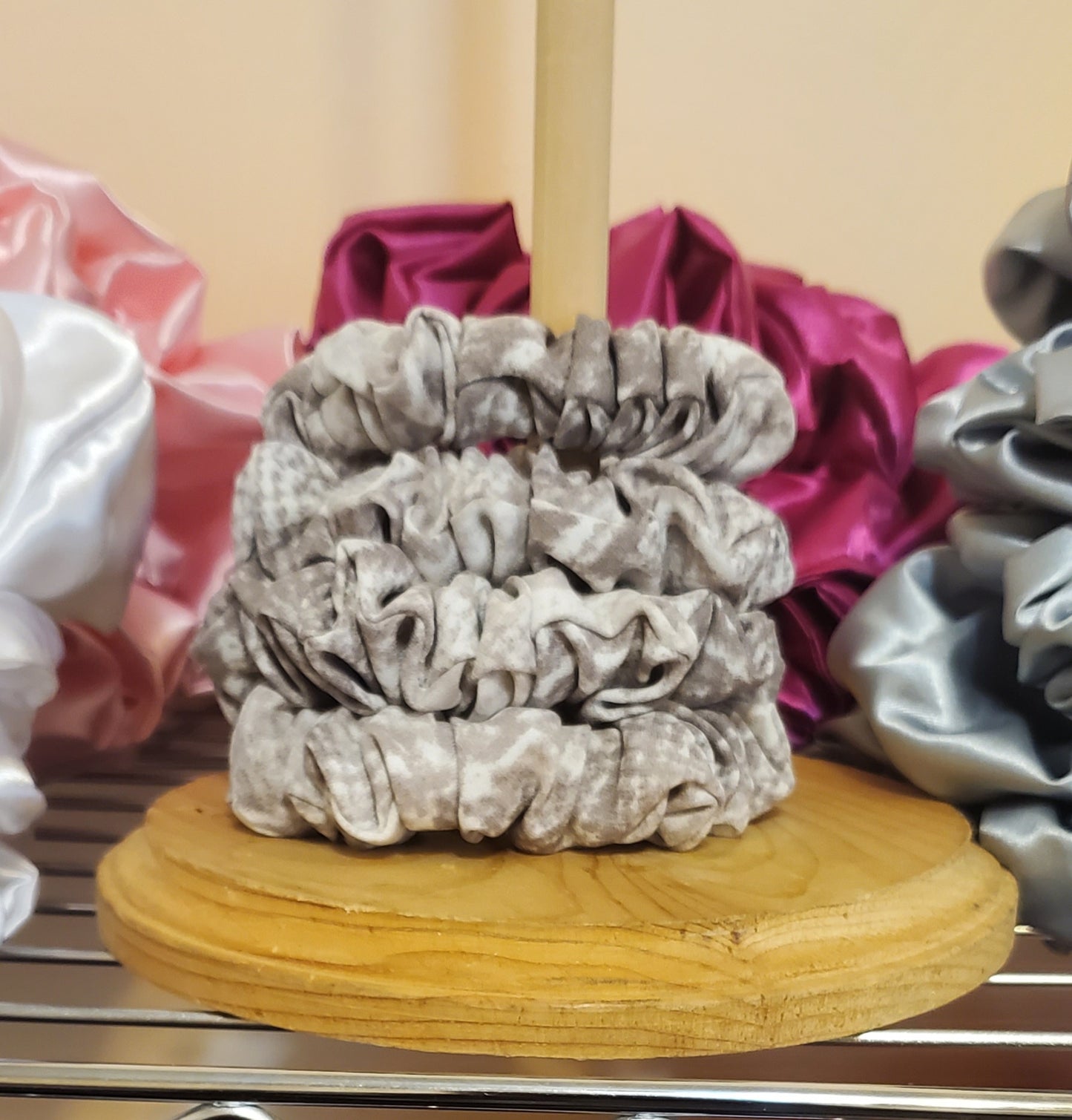 SNAKESKIN - SKINNY CHIFFON SCRUNCHIE