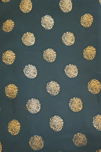 Load image into Gallery viewer, GOLD CIRCLES - SKINNY CHIFFON SCRUNCHIE
