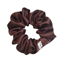 Load image into Gallery viewer, SET OF 3 SATIN SCRUNCHIES- BROWN, IVORY, BABY PINK
