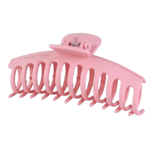 PINK - Banana-style Hair Claw Clip