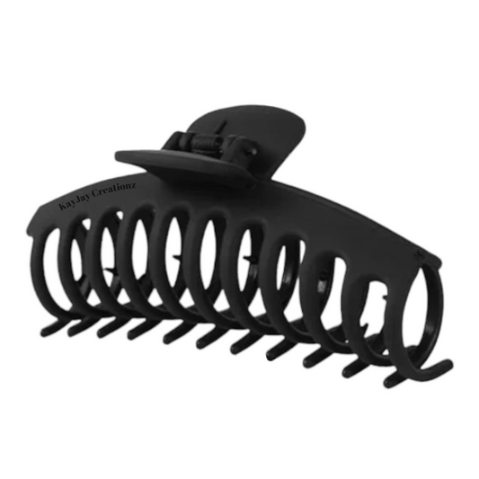 BLACK - Banana-style Hair Claw Clip