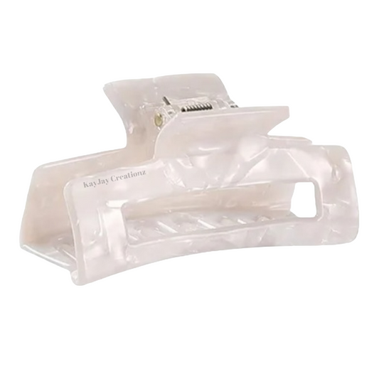 PEARL RECTANGLE CLAW CLIP