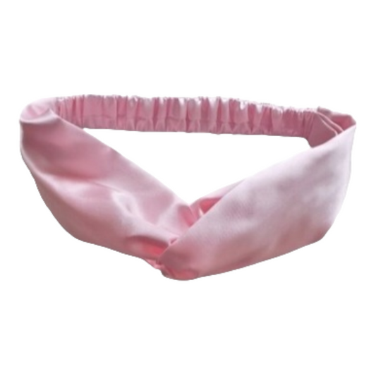 LIGHT PINK - TWISTED STYLE SATIN HEADBAND
