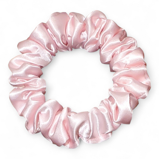 LIGHT PINK - SATIN SKINNY SCRUNCHIE