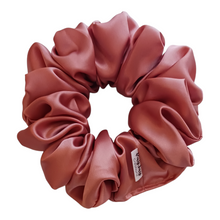 Load image into Gallery viewer, BLUSH SATIN SCRUNCHIE
