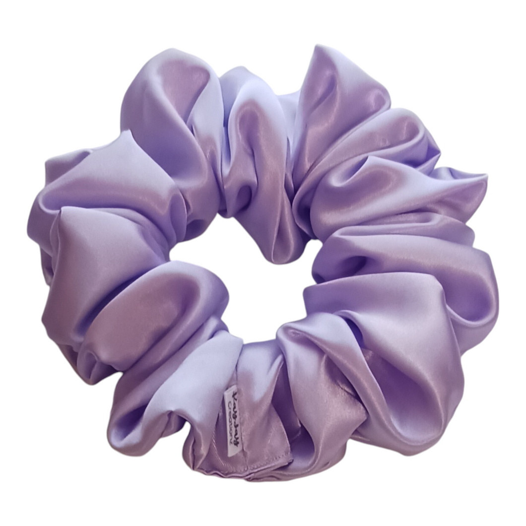 LAVENDER SATIN SCRUNCHIE