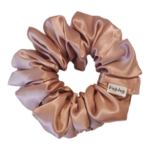 Load image into Gallery viewer, CAFE CREME SATIN SCRUNCHIE
