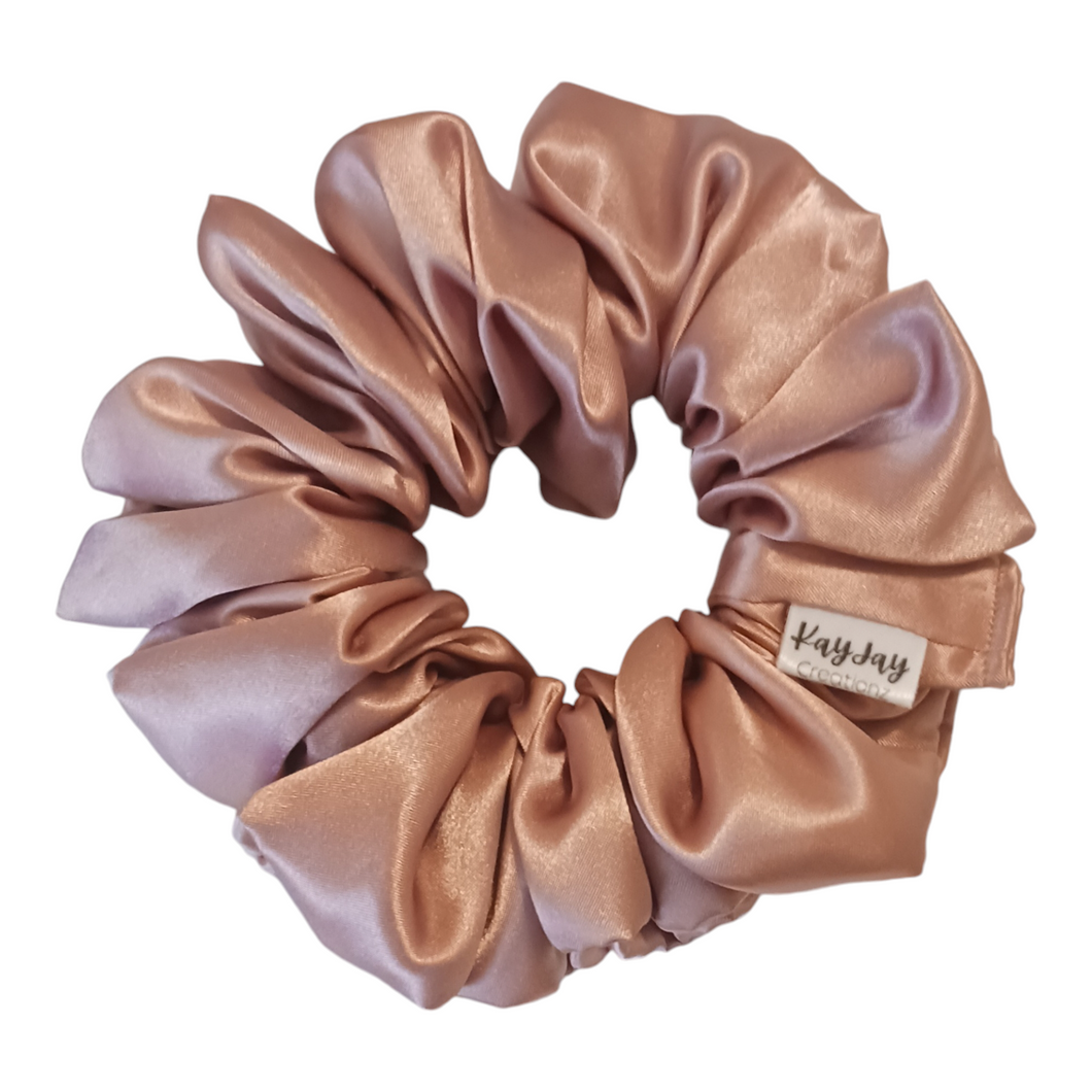 CAFE CREME SATIN SCRUNCHIE