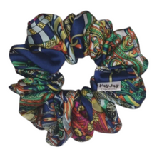 Load image into Gallery viewer, Set Of 2 Chiffon Scrunchies &amp; Hair Claw - Handmade in The USA
