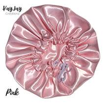 Load image into Gallery viewer, PINK SATIN BONNET
