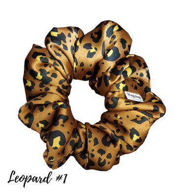 Cheetah & Leopard Print Silky Satin Scrunchies| Women's Hair Scrunchies | Hair Tie | Gifts for Her