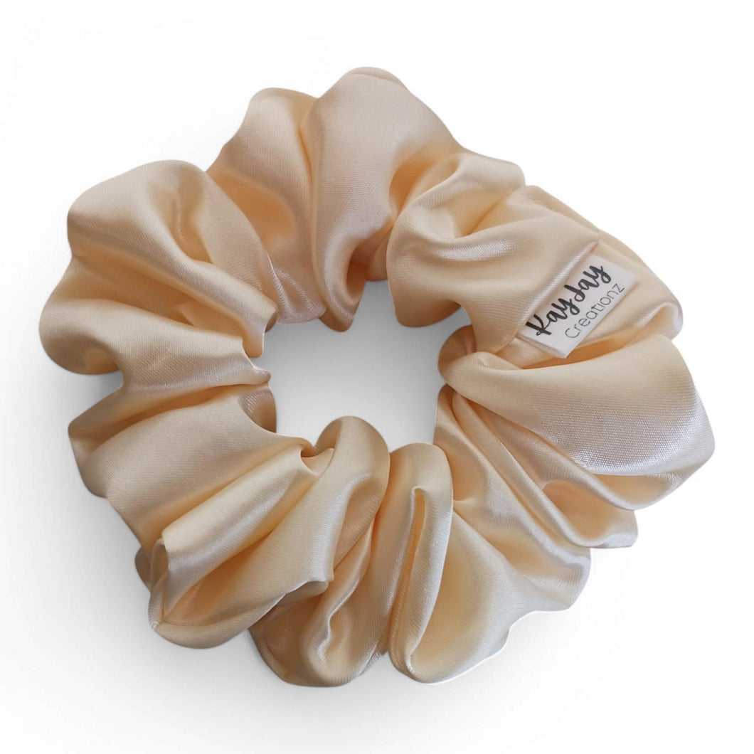 GOLDEN CRÈME - Satin Scrunchie| Women's Hair Scrunchies| Gifts for her