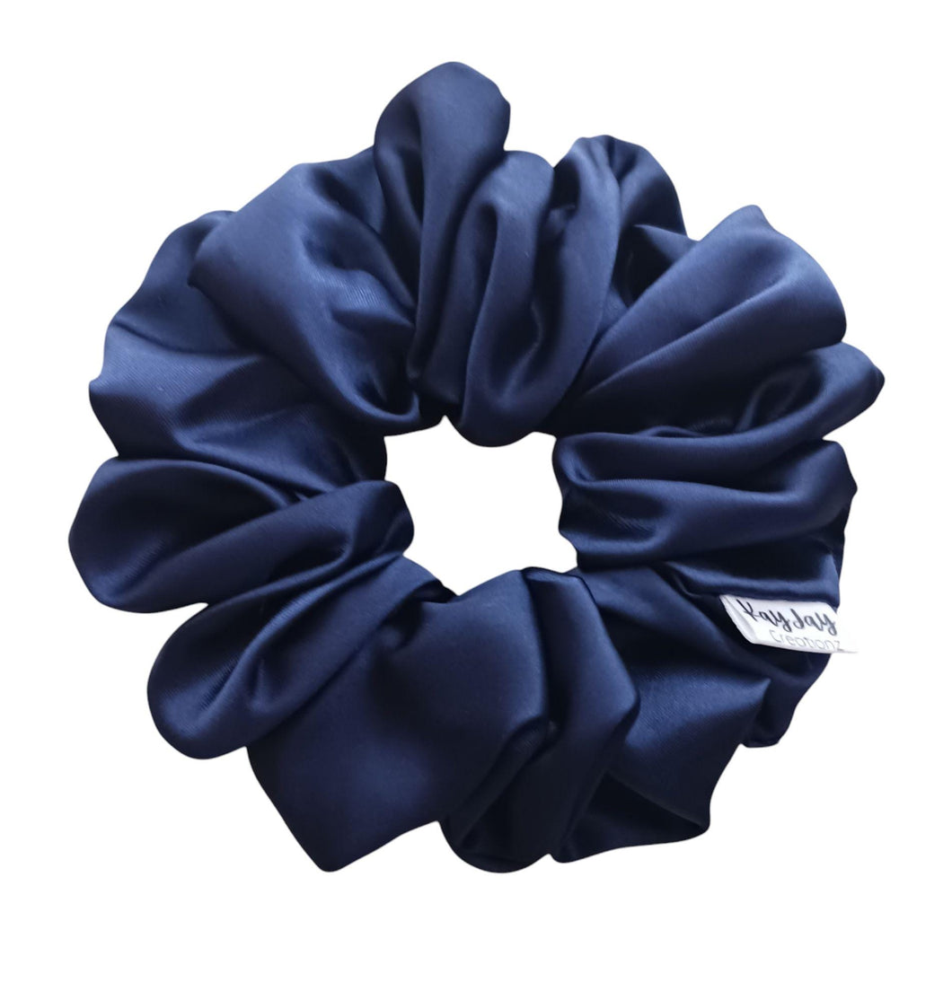 NAVY - Satin Scrunchie| Women's Hair Scrunchies| Gifts for her