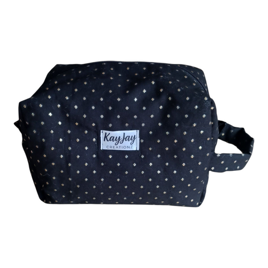 BLACK & GOLD BOXY BAG