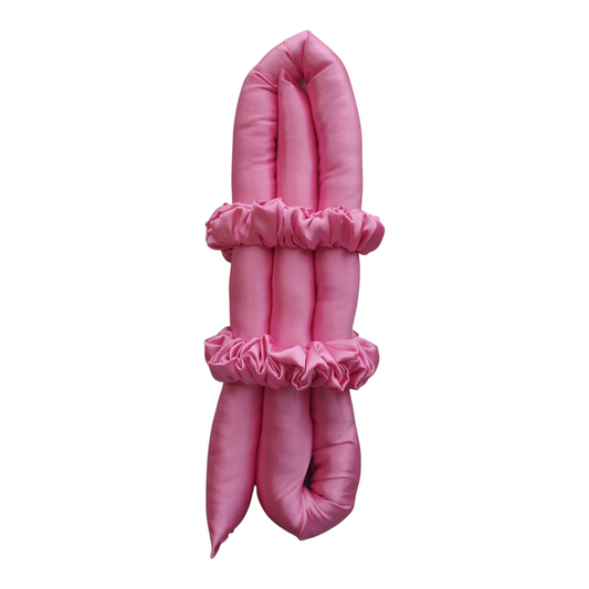 BUBBLEGUM PINK SATIN HEATLESS CURLER