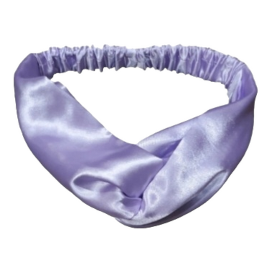 LAVENDER - TWISTED STYLE SATIN HEADBAND
