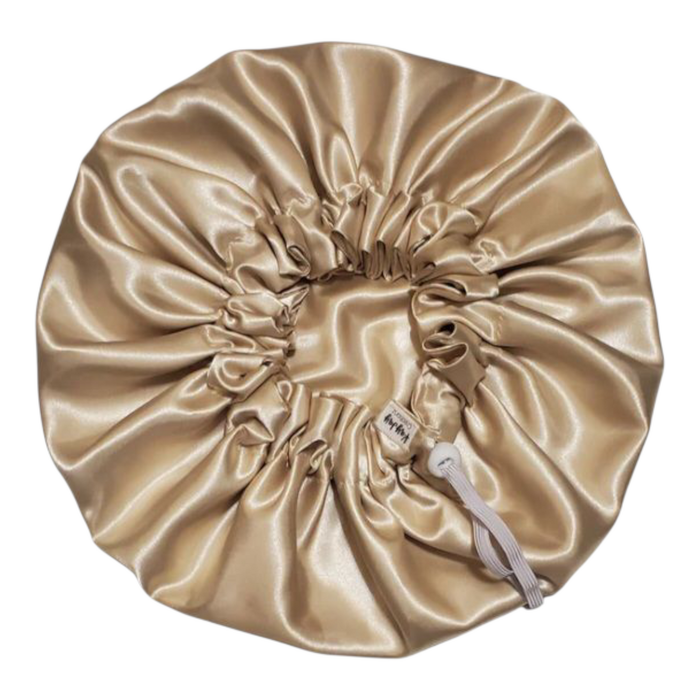 CHAMPAGNE SATIN BONNET