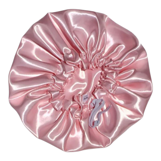 PINK SATIN BONNET