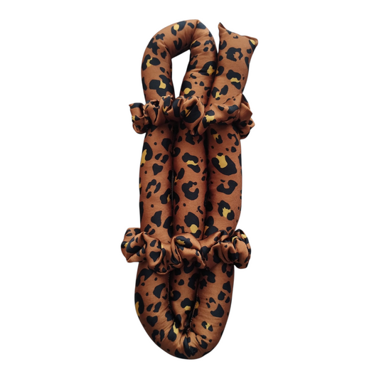 LEOPARD SATIN HEATLESS CURLER