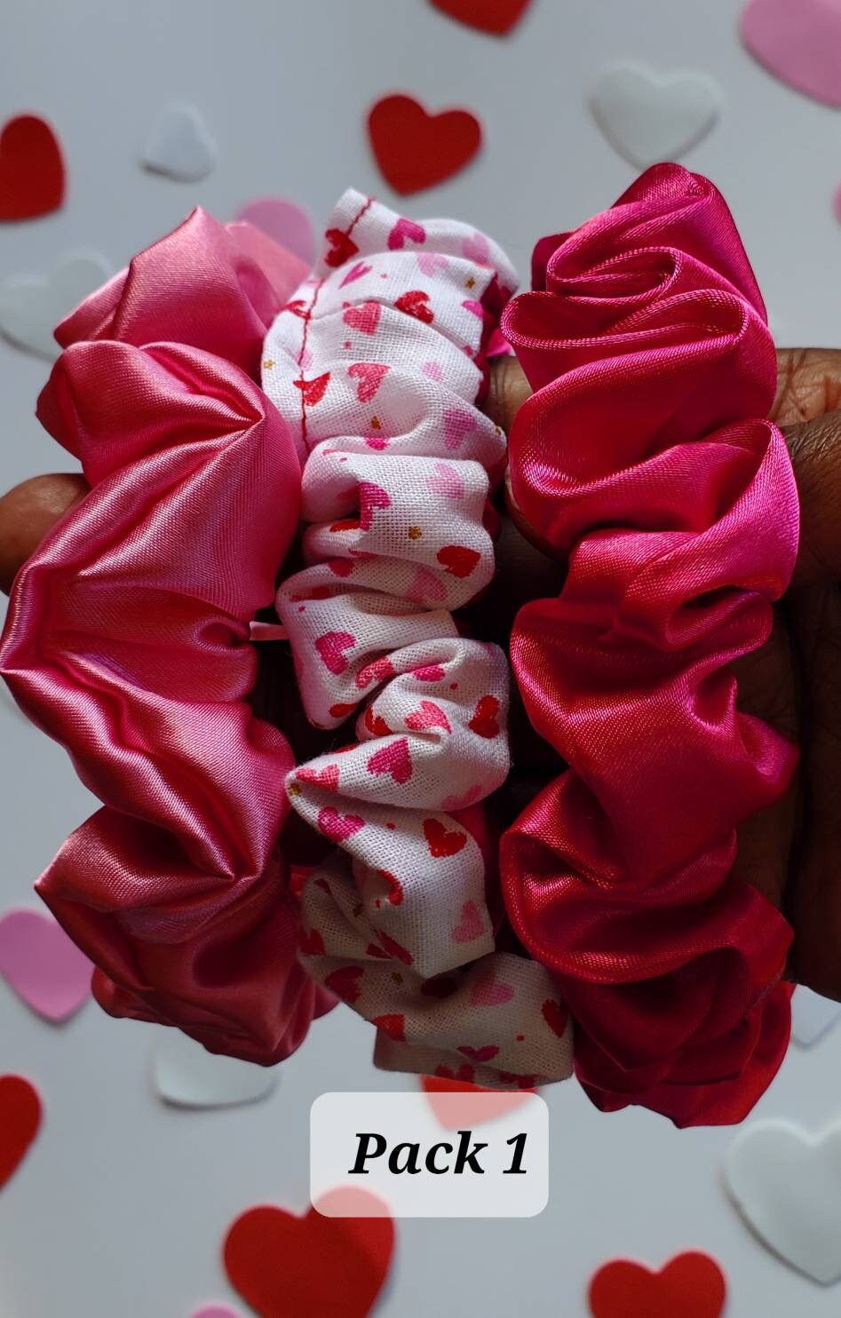 Valentine's Day Mini Scrunchie Gift Set| Hair Accessories| Gift for Her