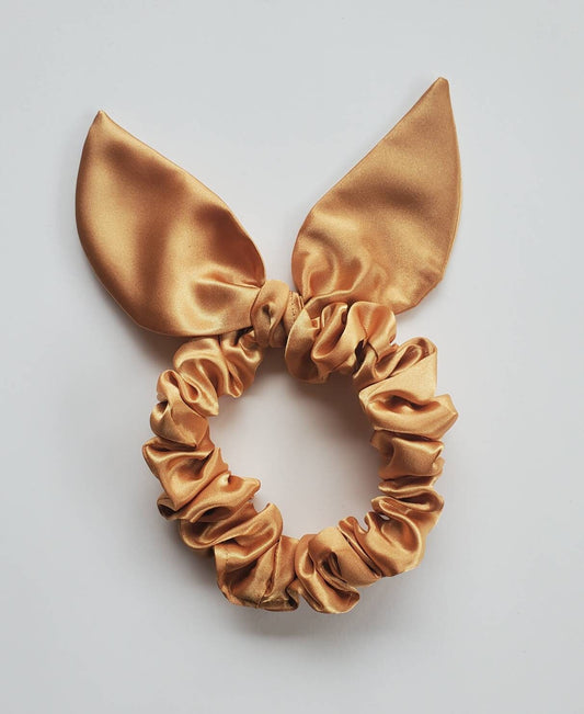 Bunny Ears Silky Satin Scrunchies| Satin Hair Scrunchies| Gifts for Women, Teens, Girls