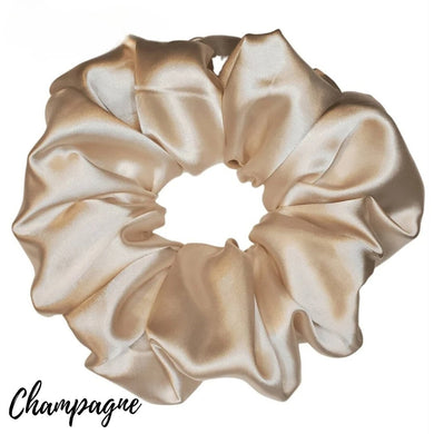 Champagne Satin Scrunchie| Women's Hair Scrunchies | Hair Tie | Gifts for Her