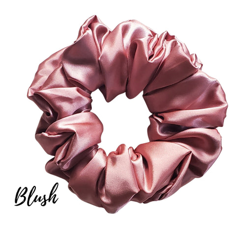 Blush Satin Scrunchie| Women's Hair Scrunchies | Hair Tie | Gifts for Her