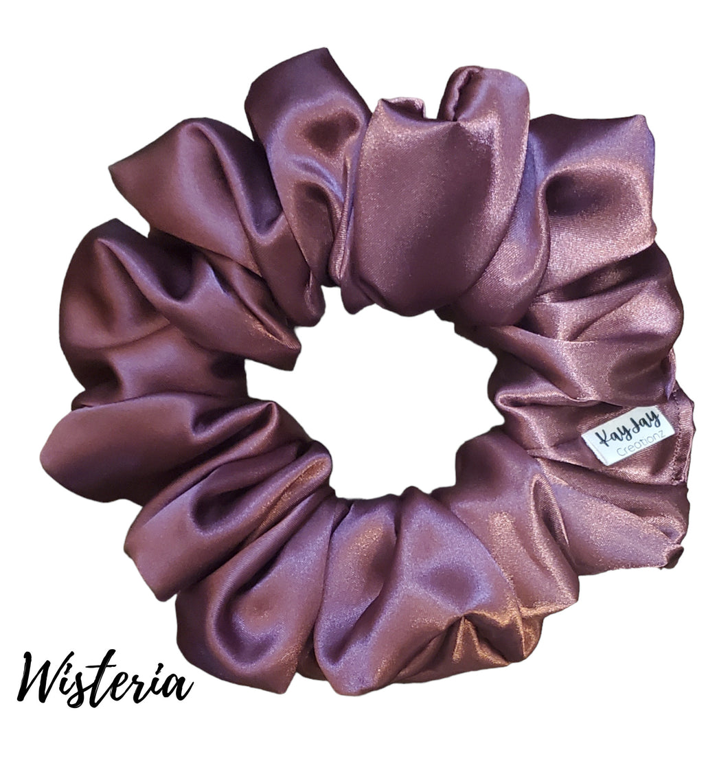Wisteria Satin Scrunchie| Women's Hair Scrunchies | Hair Tie | Gifts for Her