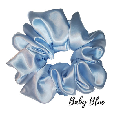Baby Blue Satin Scrunchie| Women's Hair Scrunchies | Hair Tie | Gifts for Her