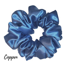 Load image into Gallery viewer, Copper Satin Scrunchie| Women&#39;s Hair Scrunchies | Hair Tie | Gifts for Her
