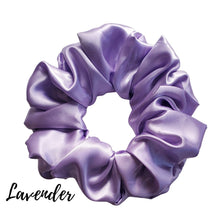Load image into Gallery viewer, Lavender Satin Scrunchie| Women&#39;s Hair Scrunchies | Hair Tie | Gifts for Her
