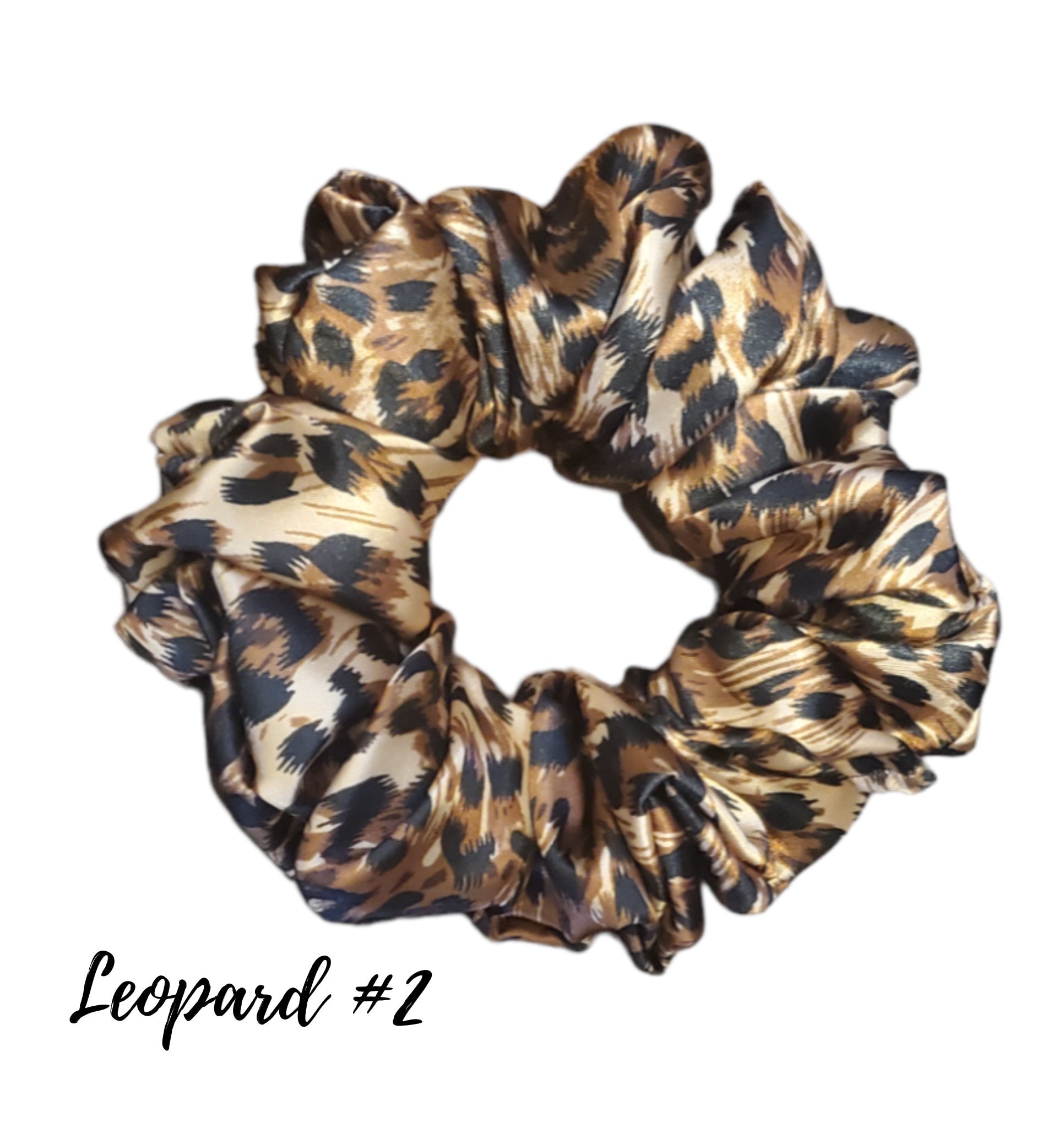 RTTYOA Silk Satin Scrunchies Leopard Cheetah Hair Scrunchie Assorted Colors  & Styles Soft Elastics Scrunchy Donut Hair Ties Velvet Cotton Chiffon  Ponytail Holder No Crease Hair Bands (Style 3)