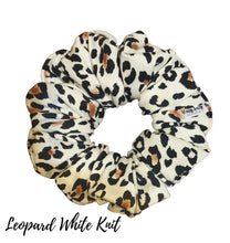 Load image into Gallery viewer, Leopard Soft Jersey Knit Scrunchie| Women&#39;s Hair Scrunchies | Hair Tie | Gifts for Her
