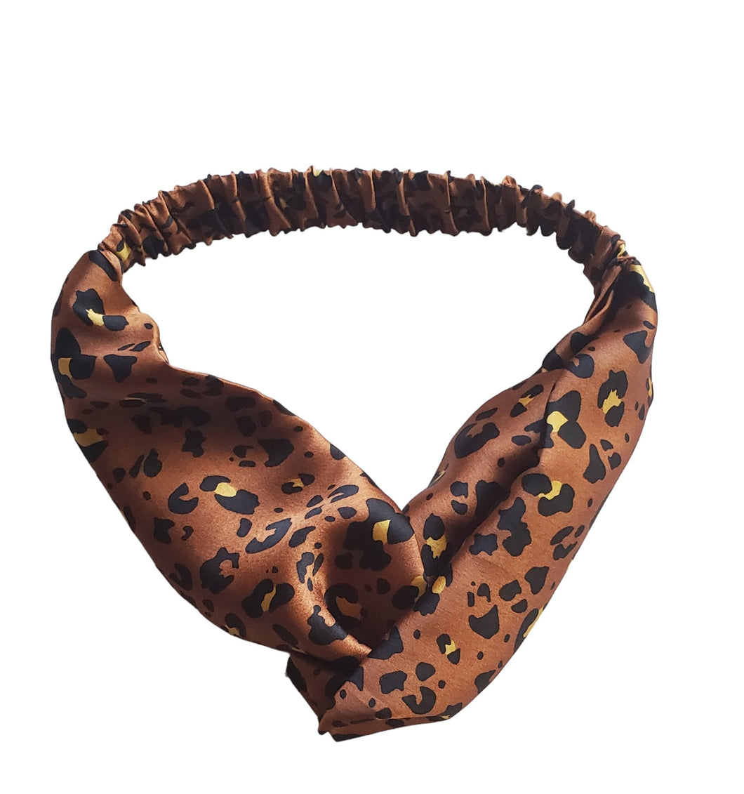 Leopard Print Twisted Headband for Women| Twisted Turban Style Headbands
