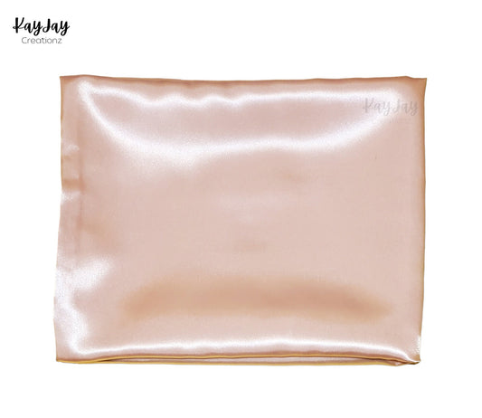 Black Luxury Satin Pillowcase and Matching Scrunchie Set for Hair & Skin| Envelope Closure in sizes Standard/Queen/King| Handmade Gift