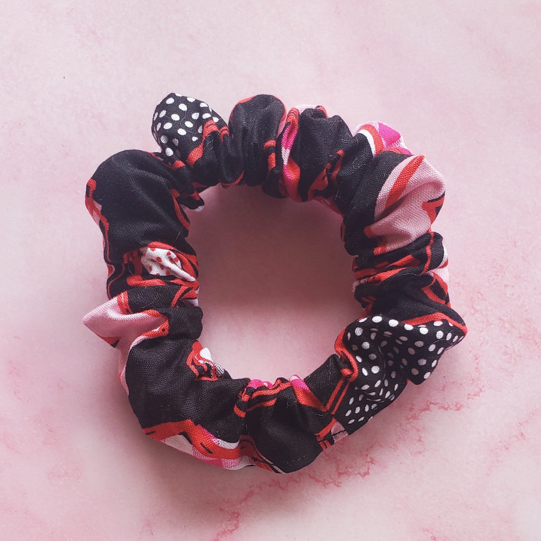 Valentine's Day Scrunchies| Boho Gift for Her| Heart Hair Ties